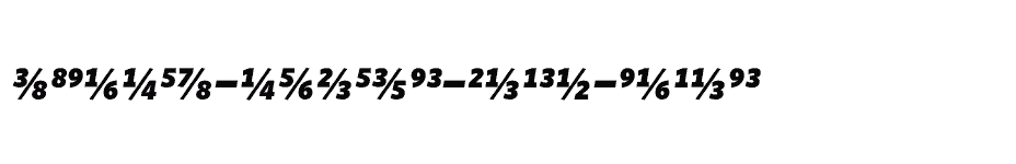 font Whitney-Numeric-Black-Italic download