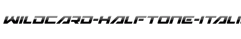 font Wildcard-Halftone-Italic download