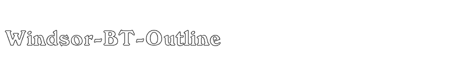 font Windsor-BT-Outline download