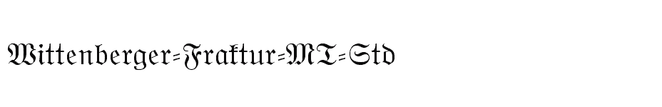 font Wittenberger-Fraktur-MT-Std download