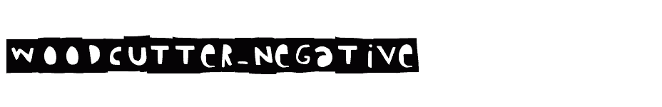 font Woodcutter-Negative download