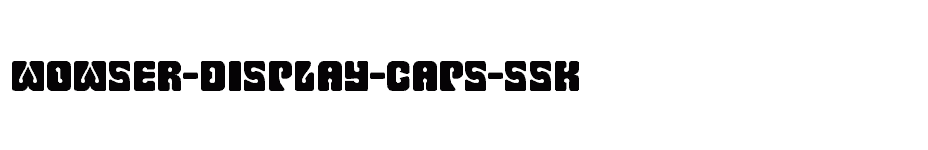 font Wowser-Display-Caps-SSK download