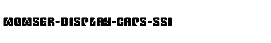 font Wowser-Display-Caps-SSi download