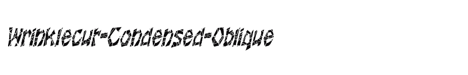 font Wrinklecut-Condensed-Oblique download