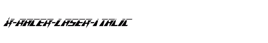 font X-Racer-Laser-Italic download