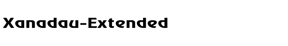 font Xanadau-Extended download