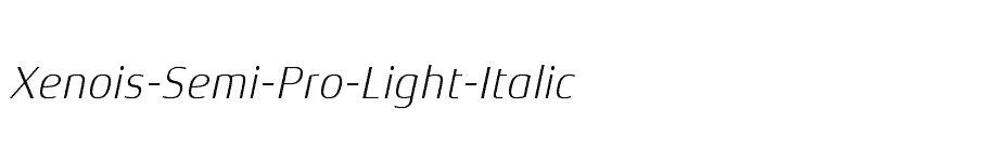 font Xenois-Semi-Pro-Light-Italic download