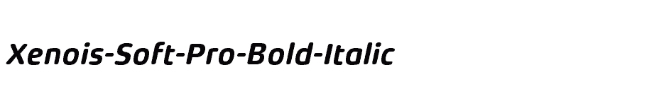 font Xenois-Soft-Pro-Bold-Italic download