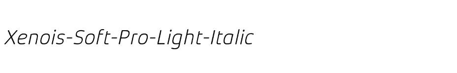 font Xenois-Soft-Pro-Light-Italic download