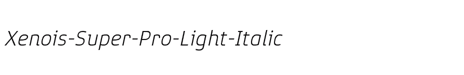 font Xenois-Super-Pro-Light-Italic download