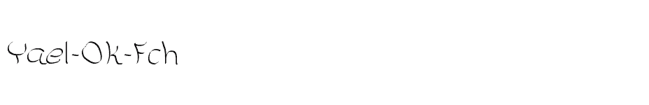 font Yael-Ok-Fch download