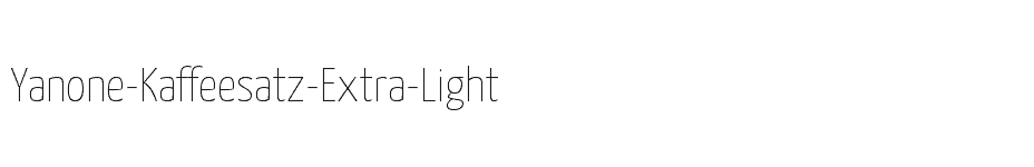 font Yanone-Kaffeesatz-Extra-Light download