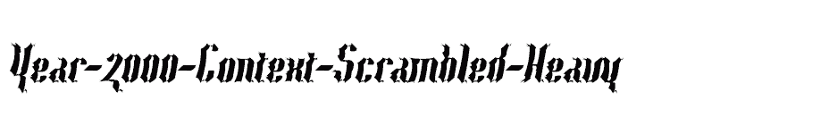 font Year-2000-Context-Scrambled-Heavy download