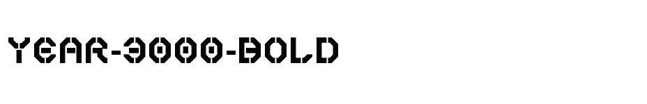 font Year-3000-Bold download