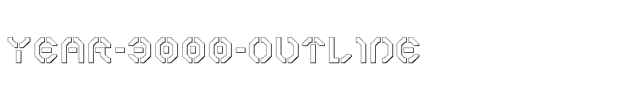 font Year-3000-Outline download