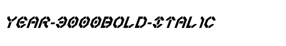 font Year-3000Bold-Italic download