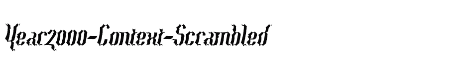 font Year2000-Context-Scrambled download