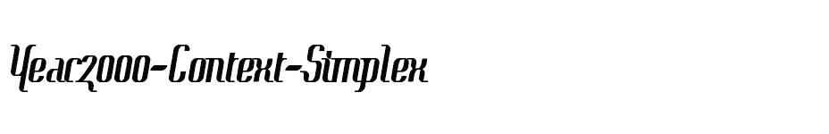 font Year2000-Context-Simplex download