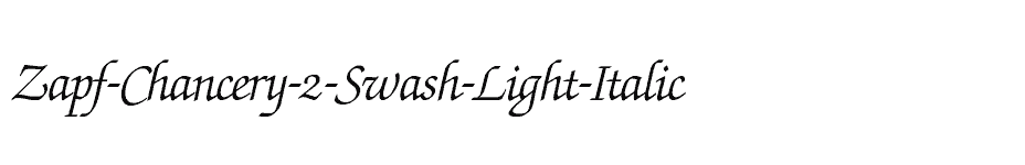 font Zapf-Chancery-2-Swash-Light-Italic download