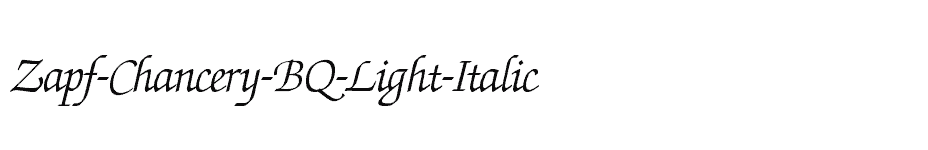 font Zapf-Chancery-BQ-Light-Italic download