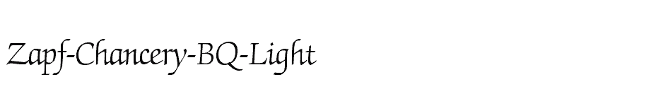 font Zapf-Chancery-BQ-Light download