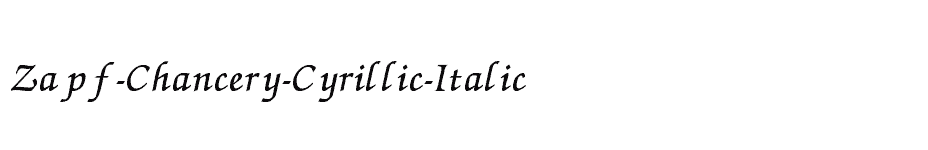 font Zapf-Chancery-Cyrillic-Italic download