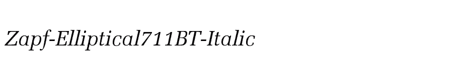 font Zapf-Elliptical711BT-Italic download