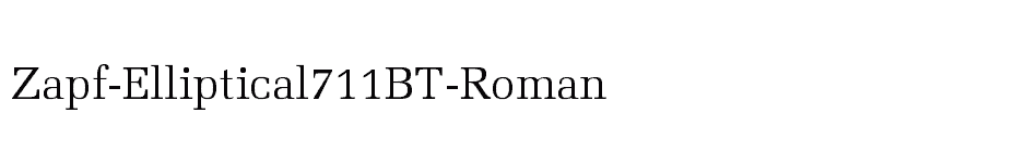 font Zapf-Elliptical711BT-Roman download