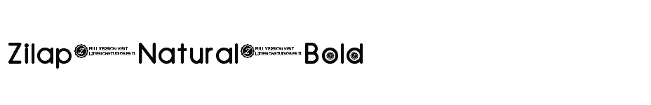 font Zilap-Natural-Bold download