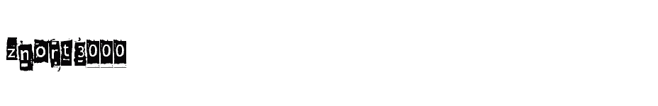 font Znort3000 download