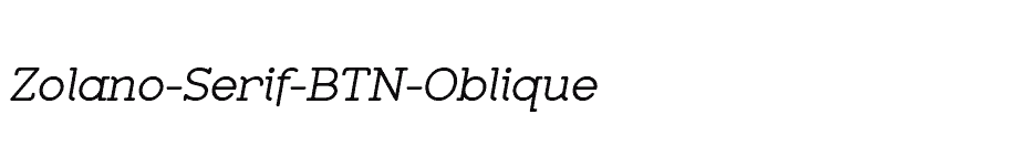 font Zolano-Serif-BTN-Oblique download