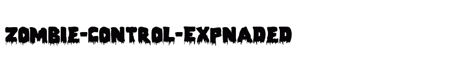 font Zombie-Control-Expnaded download