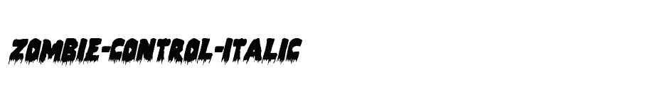 font Zombie-Control-Italic download