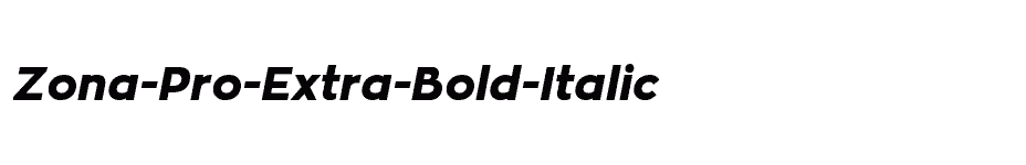 font Zona-Pro-Extra-Bold-Italic download