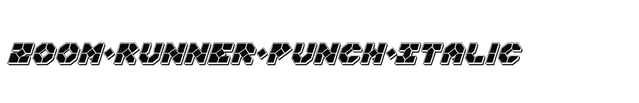 font Zoom-Runner-Punch-Italic download