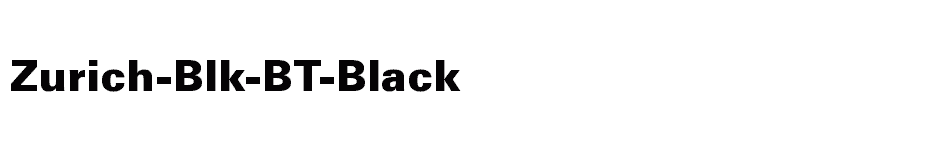 font Zurich-Blk-BT-Black download