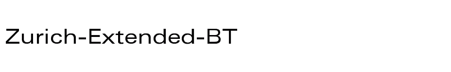 font Zurich-Extended-BT download