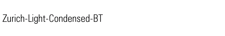 font Zurich-Light-Condensed-BT download