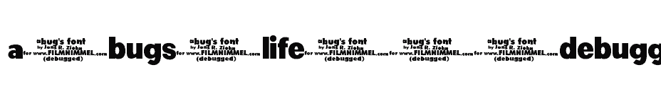 font a-bugs-life---debugged download