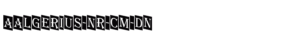 font aAlgerius-Nr-Cm-Dn download