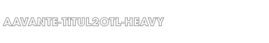 font aAvante-Titul2Otl-Heavy download