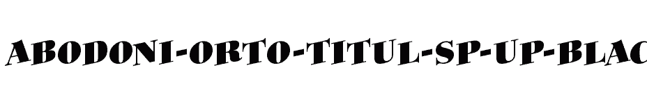 font aBodoni-Orto-Titul-Sp-Up-Black download