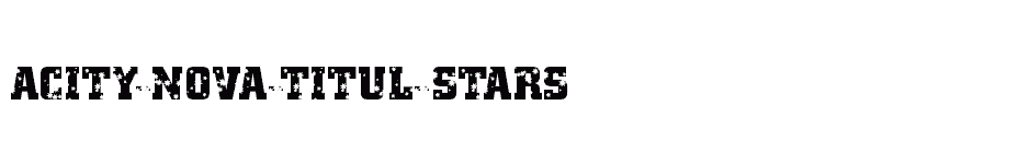 font aCity-Nova-Titul-Stars download