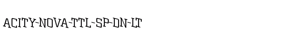 font aCity-Nova-Ttl-Sp-Dn-Lt download