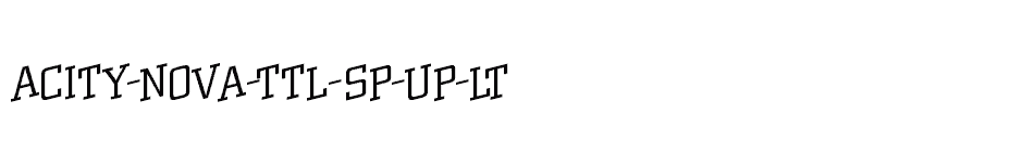 font aCity-Nova-Ttl-Sp-Up-Lt download