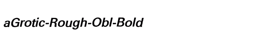 font aGrotic-Rough-Obl-Bold download