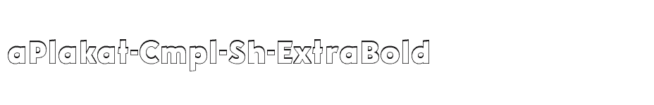 font aPlakat-Cmpl-Sh-ExtraBold download