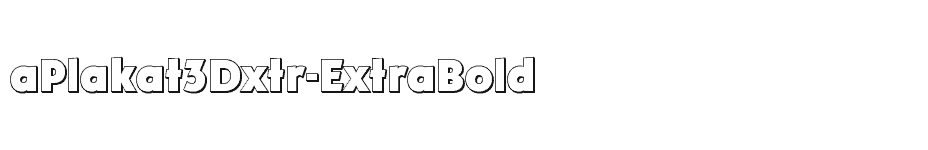 font aPlakat3Dxtr-ExtraBold download