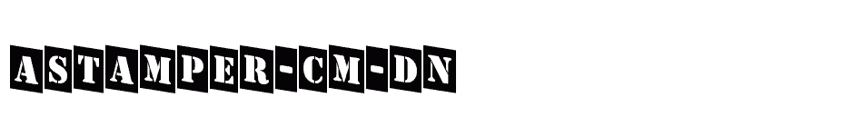 font aStamper-Cm-Dn download