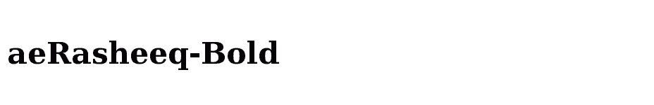 font aeRasheeq-Bold download